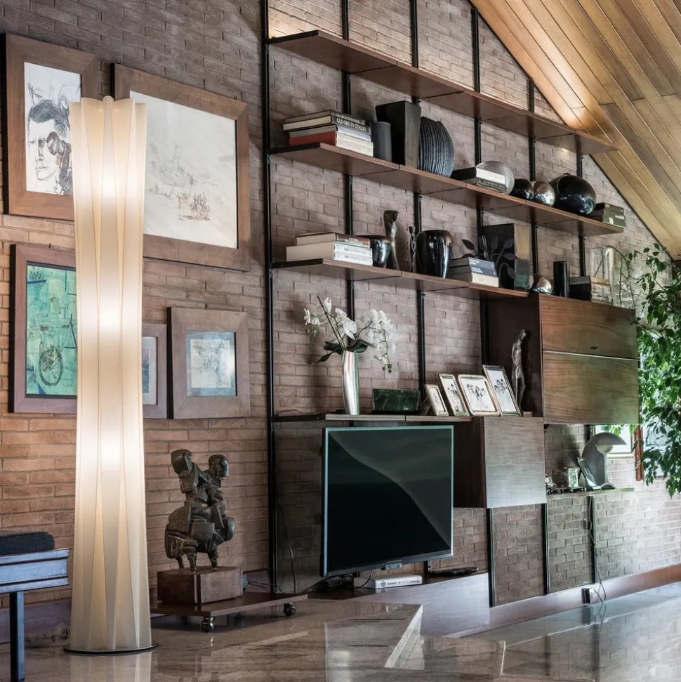 Slamp Bach gulvlampe, høyde 184 cm, gull