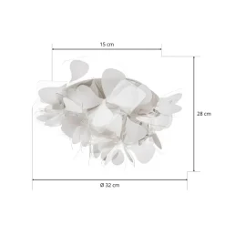 Slamp Clizia Mama Non Mama vegglampe hvit 32cm