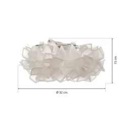 Slamp Clizia taklampe, Ø 32 cm, hvit