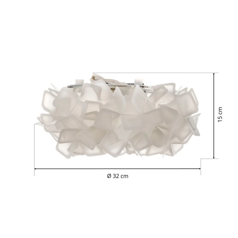 Slamp Clizia taklampe, Ø 32 cm, hvit