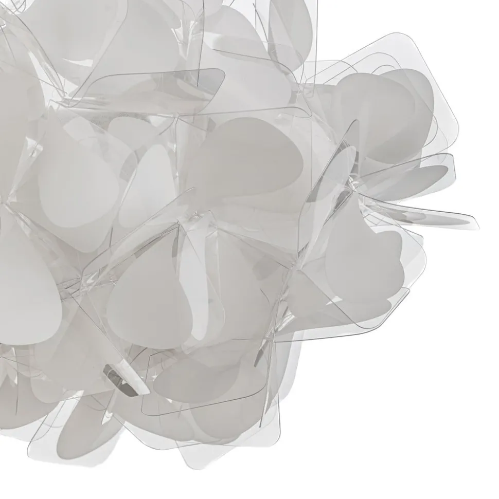 Slamp hengelampe Clizia Mama Non Mama, Ø53cm, hvit/rød