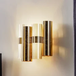 Slamp La Lollo vegglampe, gullfarget