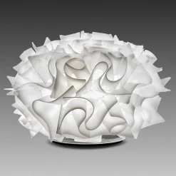 Slamp Veli – design-bordlampe, Ø 32 cm, hvit