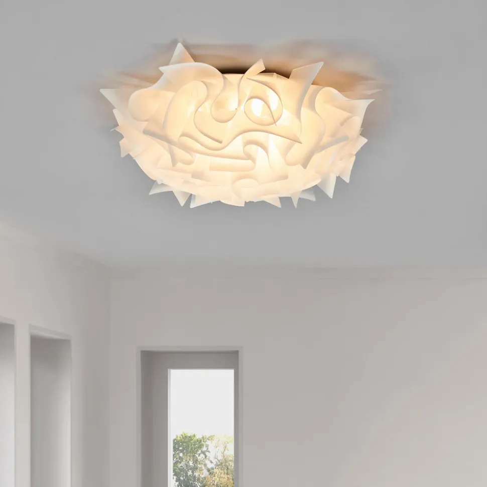 Slamp Veli – design-taklampe, Ø 53 cm, opal