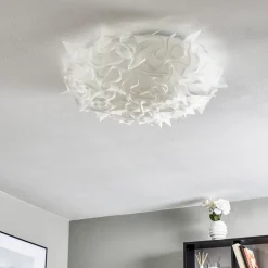 Slamp Veli – design-taklampe, Ø 78 cm, opal