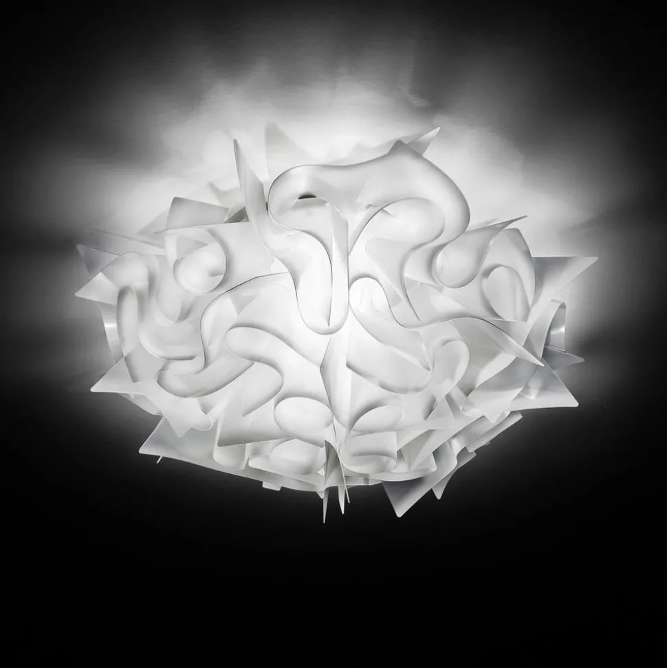 Slamp Veli – design-vegglampe, Ø 32 cm, hvit