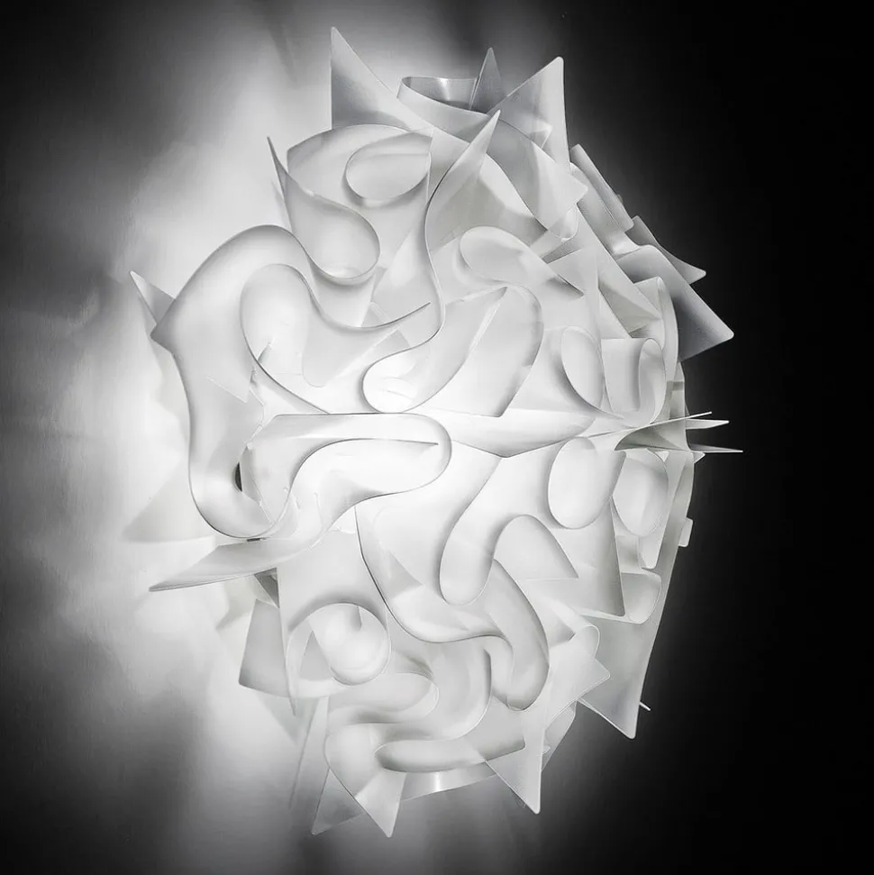 Slamp Veli – design-vegglampe, Ø 32 cm, hvit