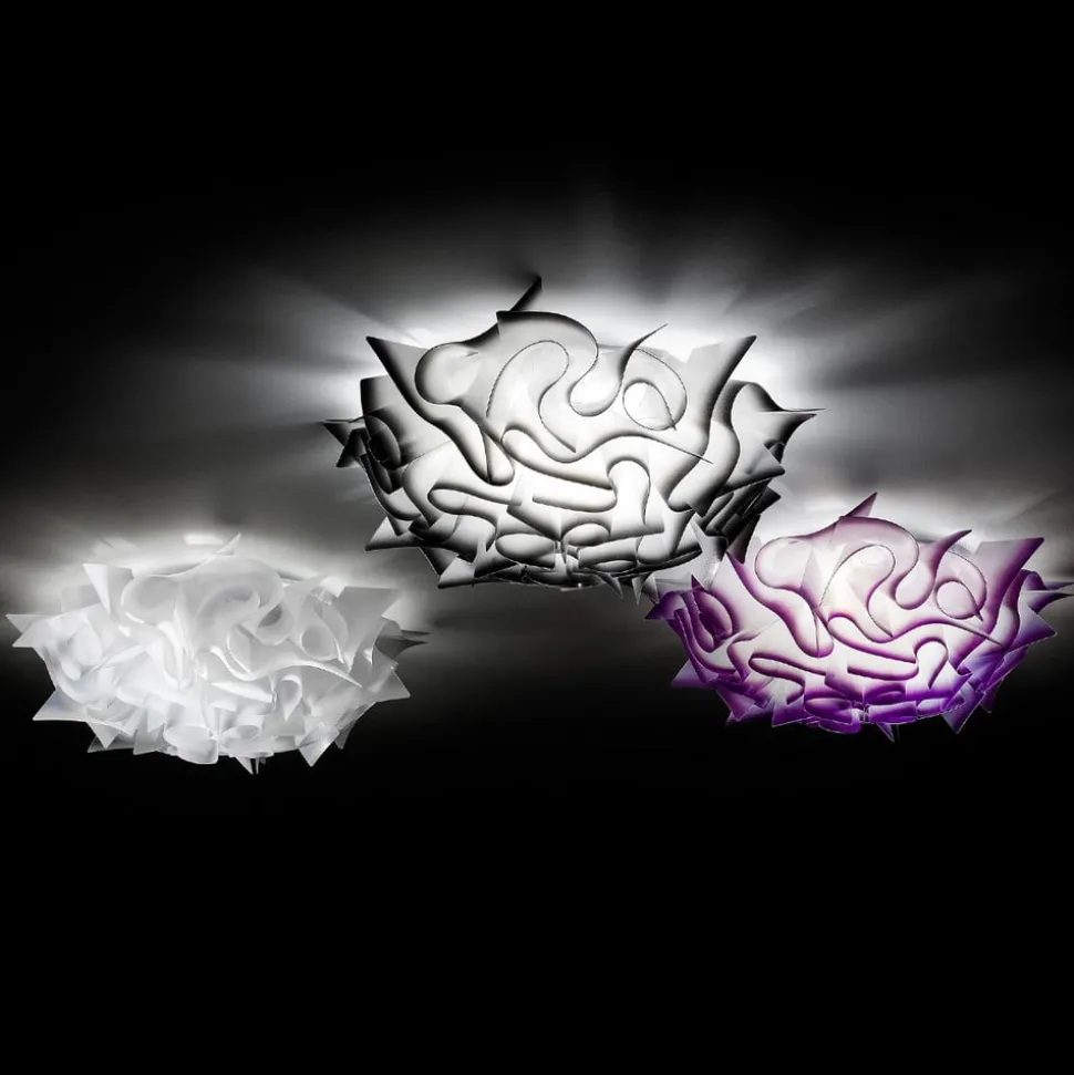 Slamp Veli – design-vegglampe, Ø 32 cm, hvit