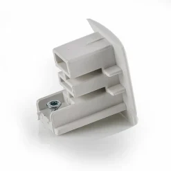 Sluttstykke for 3-fase strømskinne Noa, hvit