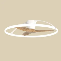 Smart LED-takvifte Nepal, hvit/bok, DC, stille