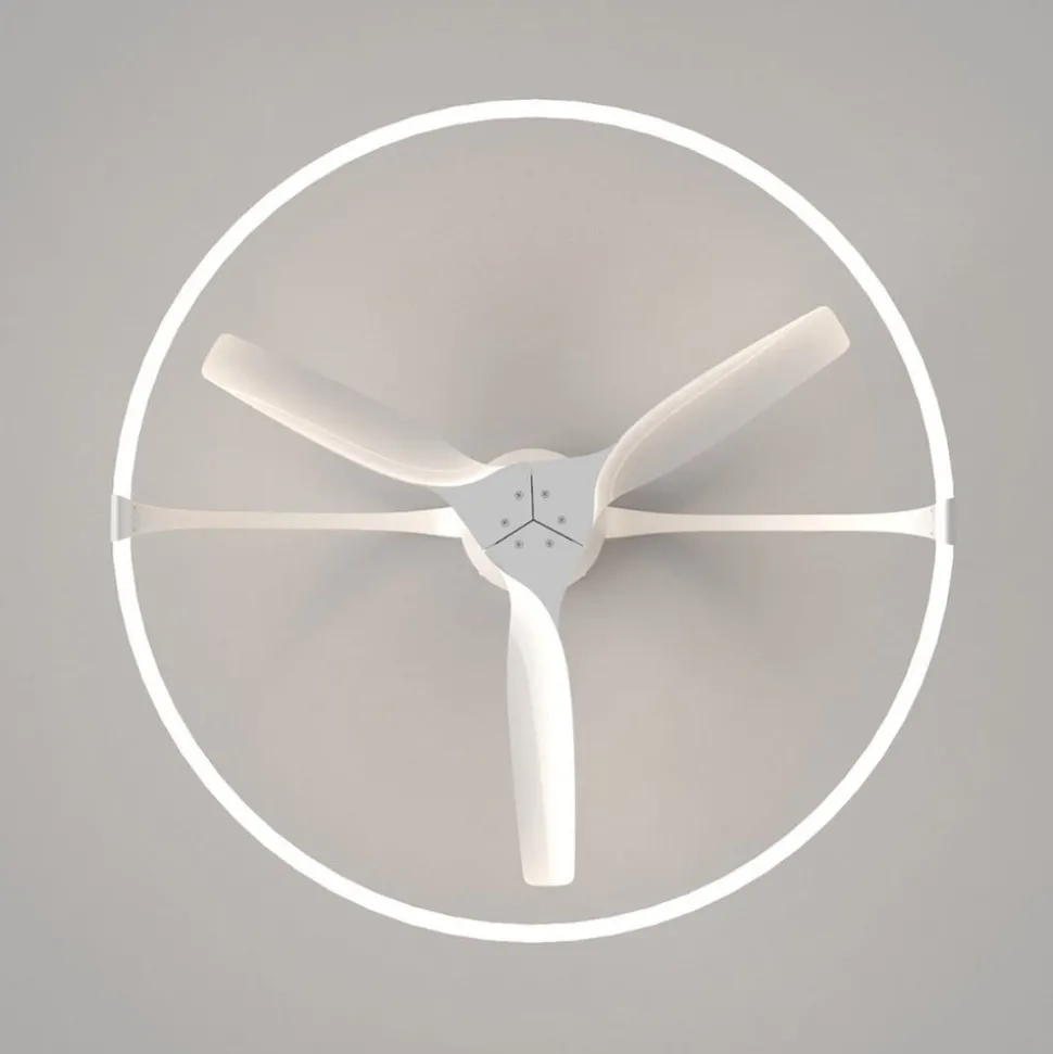 Smart LED-takvifte Nepal, hvit, DC, stille