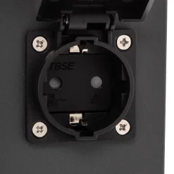 Smart stikkontaktsøyle WLAN 40cm sandgrå Tuya