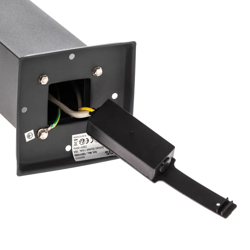 Smart stikkontaktsøyle WLAN 40cm sandgrå Tuya