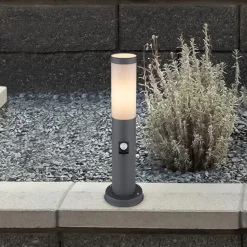 Sokkellampe Boston, høyde 45 cm, med sensor