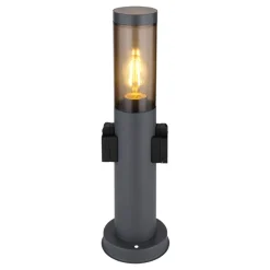 Sokkellampe Boston med stikkontakter