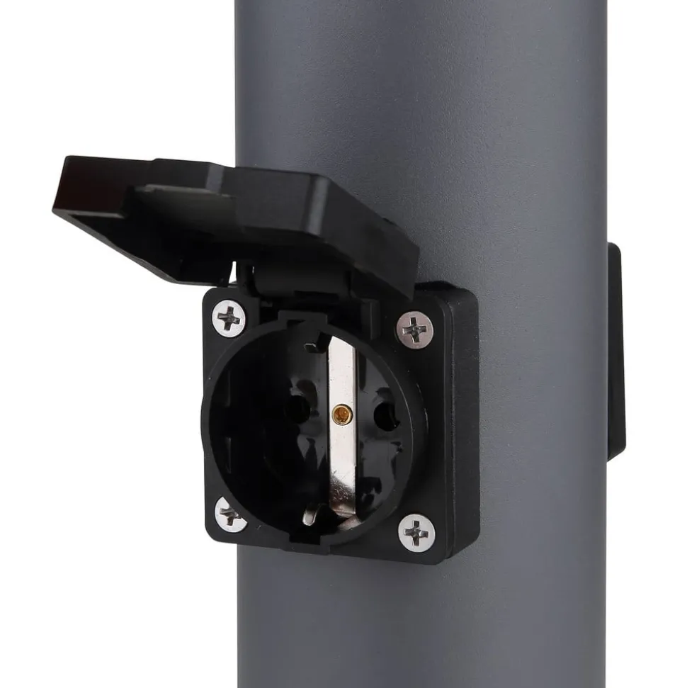 Sokkellampe Boston med stikkontakter