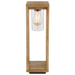 Sokkellampe Candela med treutseende, høyde 50 cm