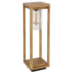 Sokkellampe Candela med treutseende, høyde 50 cm