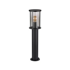 Sokkellampe Gracey, høyde 60 cm, svart, stål, IP54