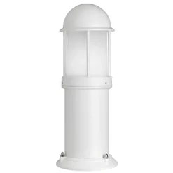 Sokkellampe Marco av aluminium, hvit