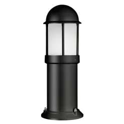 Sokkellampe Marco av aluminium, svart
