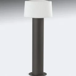 Sokkellampe Muffin med rilleformet skjerm, 55,9 cm