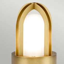 Sokkellampe Paignton rustfritt stål messing