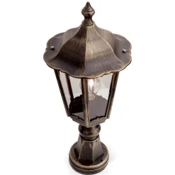 Sokkellys Fabio i sort-gull