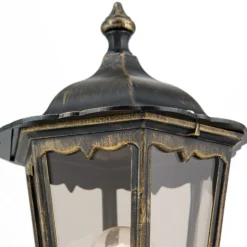 Sokkellys Fabio i sort-gull