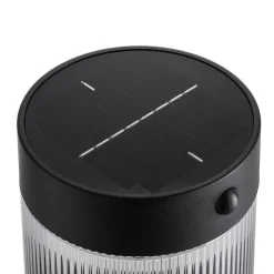 Solar-veilampe Coupar, svart, aluminium, IP44