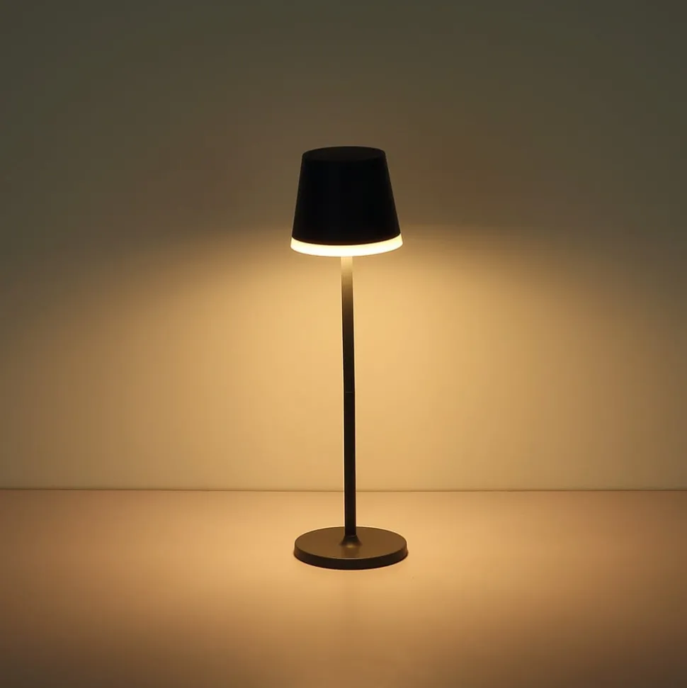 Solcellebordlampe 36637A, IP44, antrasitt