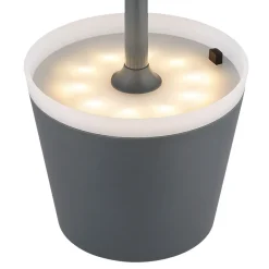 Solcellebordlampe 36637A, IP44, antrasitt