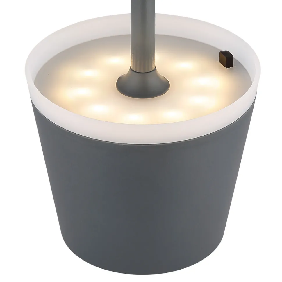 Solcellebordlampe 36637A, IP44, antrasitt