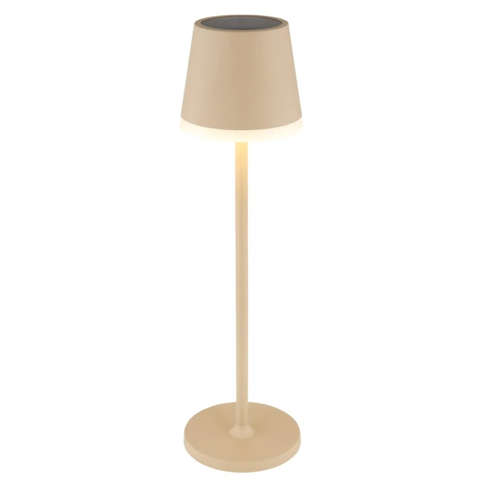 Solcellebordlampe 36637S, IP44, sand