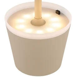 Solcellebordlampe 36637S, IP44, sand