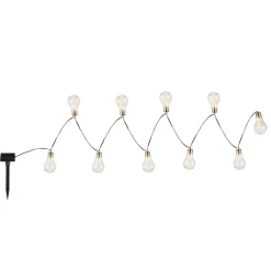 Solcelledrevet LED-lyslenke 33708-10 sølvmetallic