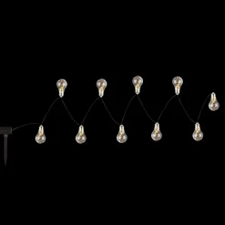 Solcelledrevet LED-lyslenke 33708-10 sølvmetallic