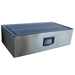 Solcelledrevet LED-sensor-utendørs vegglampe Brick