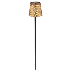 Solcellelampe med jordspyd 36562, IP44, kobber