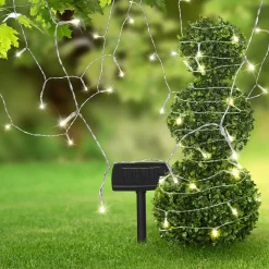 Solcelle-lyslenke Ece transparent 20 meter