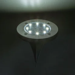 Soldrevet LED-lampe med jordspyd 33414 svart