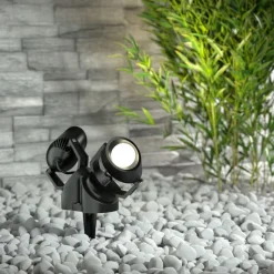 Spisslampe Minitommy-EL 2 lyskilde CCT svart/frost