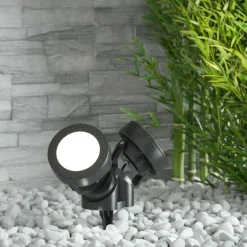 Spisslampe Tommy, rund svart 2 lys, 10 W CCT