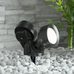 Spisspot Tommy-EL rund svart/frost 2x10W CCT