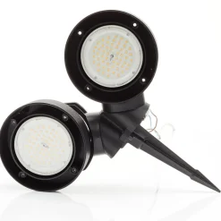 Spisspot Tommy-EL rund svart/frost 2x10W CCT