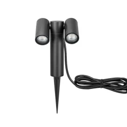 Spot med jordspyd CMD 9089, antrasitt, lengde 17 cm, IP65, 2 lyskilder