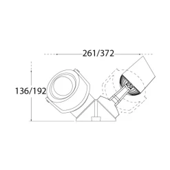 Spotlight Minitommy-EL 2 lyskilde CCT svart/frost
