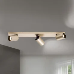 Spotlight Sean, 3 lyskilder, gullfarget, metall, svingbar