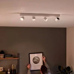 Star - 4 lyskilder LED takspot i hvitt, warmglow