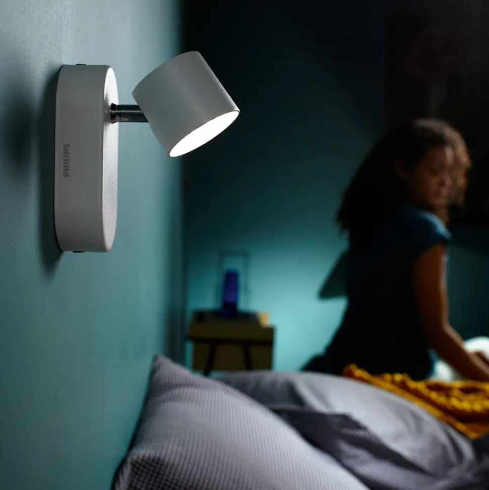 Star LED vegglampe, stillbar, hvit